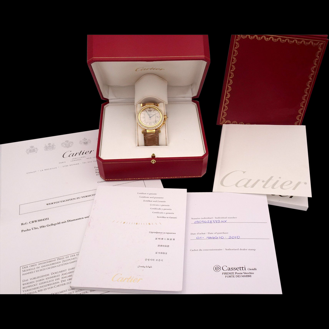 Cartier Pasha 18K Diamond